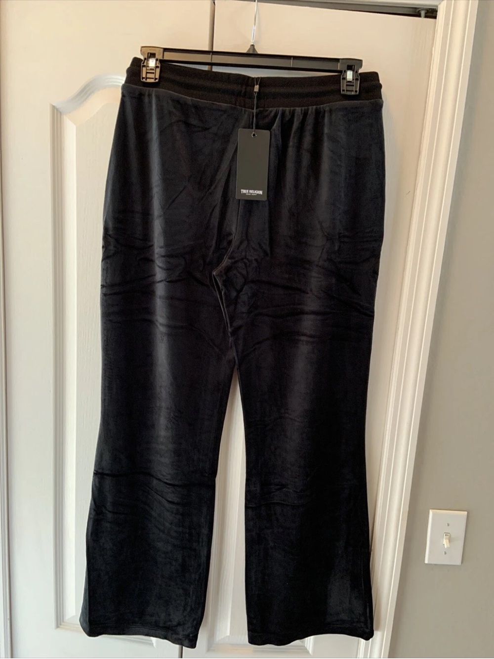 True religion ladies velour black pants - Picture 5 of 5